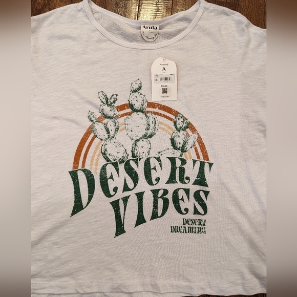 ARULA Crop Tee Shirt Plus Size 1x Dessert Vibes - Picture 10 of 14